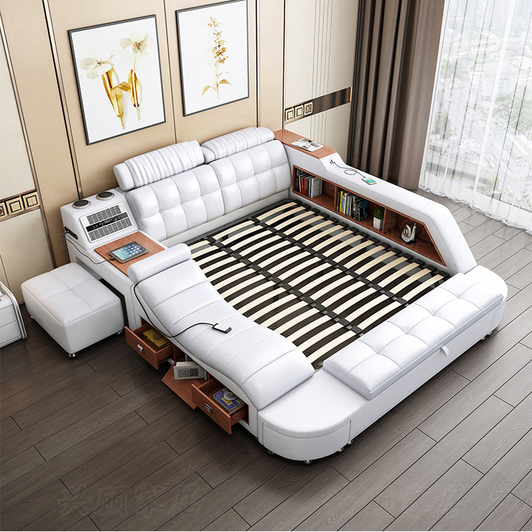 GIƯỜNG MASSAGE BỌC DA ĐA CÔNG NĂNG NVA81