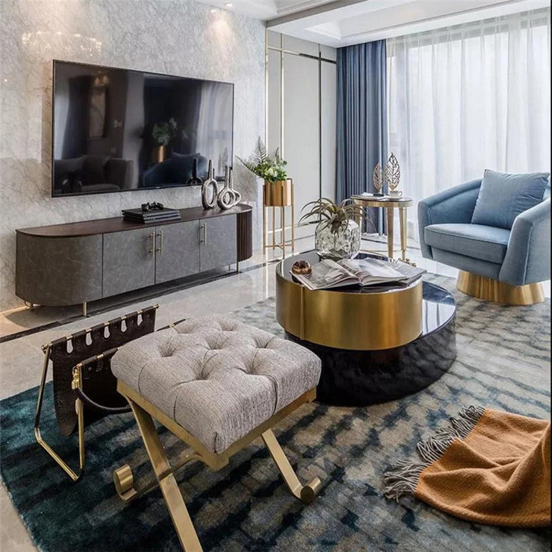 Bàn trà đôi viền mạ PVD Pula BT19 - Ảnh 3